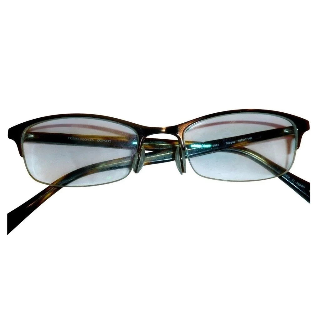 Oliver Peoples Maryse OV1089T 5074 Titanium Tortoise Eyeglasses Frames 49-17-140